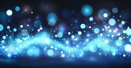 Fototapeta premium abstract blue background with lights