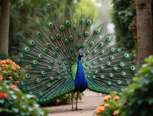 Obraz premium peacock with feathers