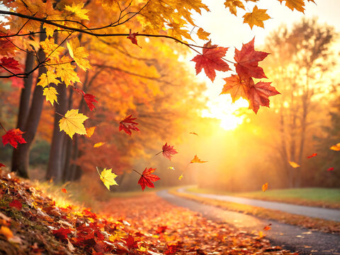 autumn in the park. autumn, fall, forest, tree, leaves, nature, park, leaf, landscape, season, trees, yellow, red, foliage, maple, wood, color, orange, path, colorful, green, branch, sky, outdoor, bea