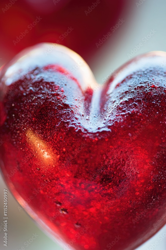 Poster close-up shot of a heart-shaped object