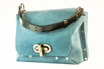 Original women's leather green bag
