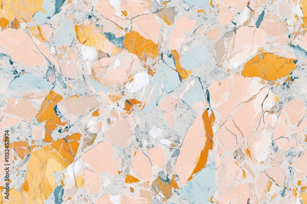 Aufkleber Close-up of a marble surface showing various colors and patterns