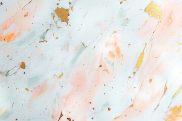 Obraz premium Close-up view of a marble surface featuring golden paint details