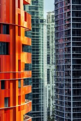 Fototapeta premium High-rise buildings in urban landscape