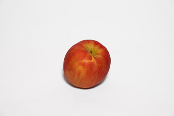 red apple on a wooden background
