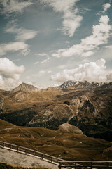 Beautiful blue sky in the mountains