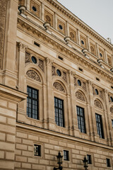 Sunny day at the opera house in Frankfurt