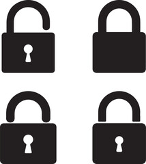 set of silhouette locks