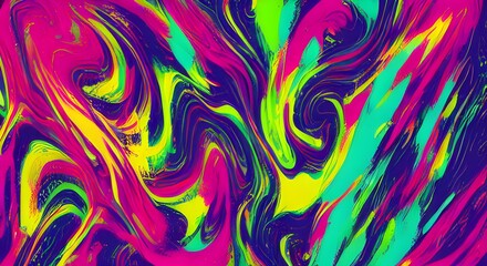 Modern, Bold Abstract Art with Vibrant Energy and Dynamic Color | 086