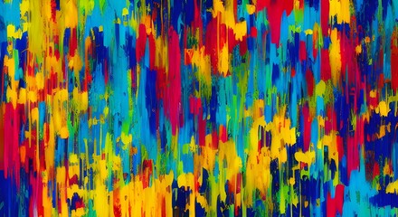 Modern, Bold Abstract Art with Vibrant Energy and Dynamic Color | 097