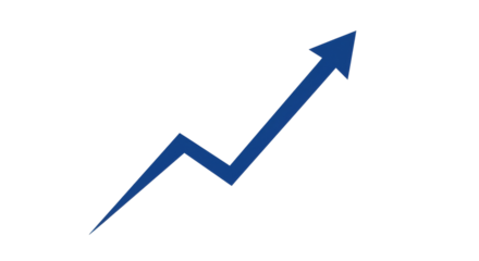 blue upward graph PNG, blue graph, upward slope, financial chart