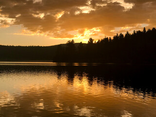 Sunset on the lake
