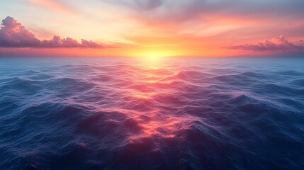 Fototapeta premium Gradient background transitioning sunset orange to midnight blue with transparent layers for seamless overlays