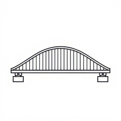 Fototapeta premium bridge icon on white background