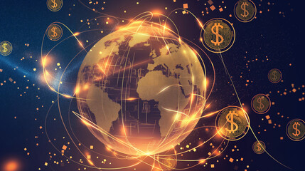Global Financial Network Illuminated With Digital Currency