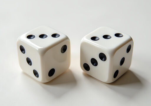 dices two sides cut black dots removed aesthetic effect certain decorative