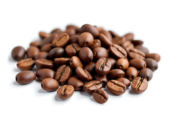Fototapeta premium white background collection coffee beans use brewing decoration