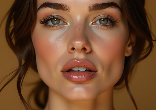 soft golden edges frame perfect curves lips cuts bold statement public