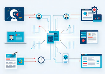 technological workflows utilize digital backdrops various applications including ai data multimedia research educational