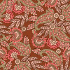 seamless pattern with paisley