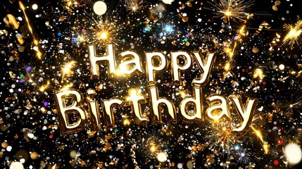 Happy Birthday!  A Sparkling Celebration Graphic