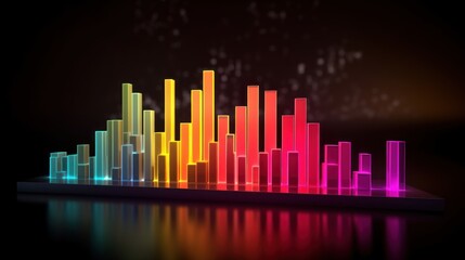 Abstract Colorful Neon Bars