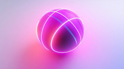 Obraz premium Neon Basketball
