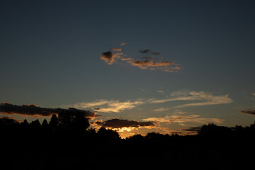 sunset in the sky