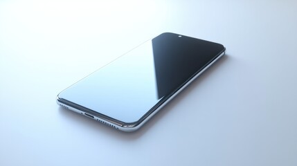 Smartphone on a White Surface