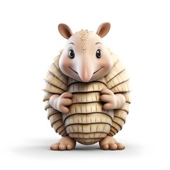 Cute 3D Armadillo Character
