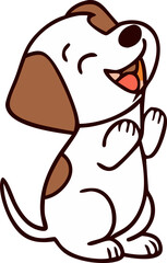 Fototapeta premium cute puppy character