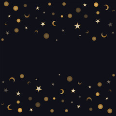 Random flying star and dot pattern