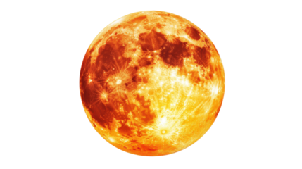 Sun planet, transparent background