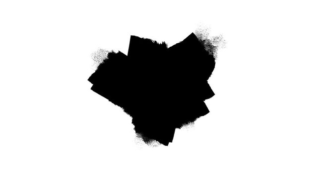 Paint brush transition Abstract stroke black and white background, animation of paint splash. Brush stroke black and white transition background
