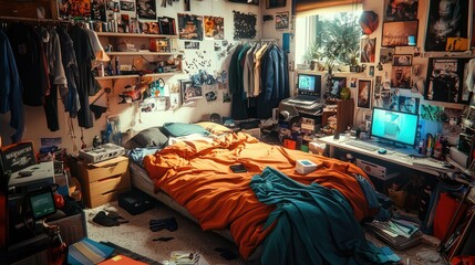 Messy Teenager's Room: A Photographic Representation of Adolescent Life