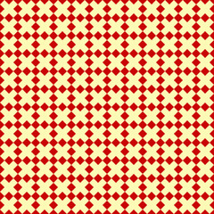 Fototapeta premium Geometric ornate. Checks, crosses seamless pattern. Checkered ornament. Squares illustration. Tiles wallpaper. Ethnic motif. Spots background. Diamonds digital paper. Rhombuses textile print. Abstract