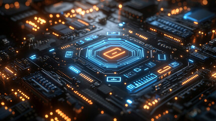 Abstract technology background representing digital chaos, symbolizing data streams, cybersecurity, cloud computing, supercomputing, and neural networks with vibrant colors and complex patterns

