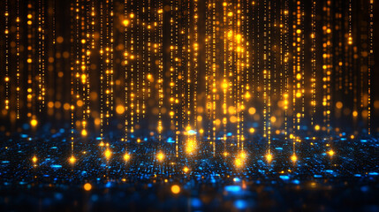 Abstract technology background representing digital chaos, symbolizing data streams, cybersecurity, cloud computing, supercomputing, and neural networks with vibrant colors and complex patterns

