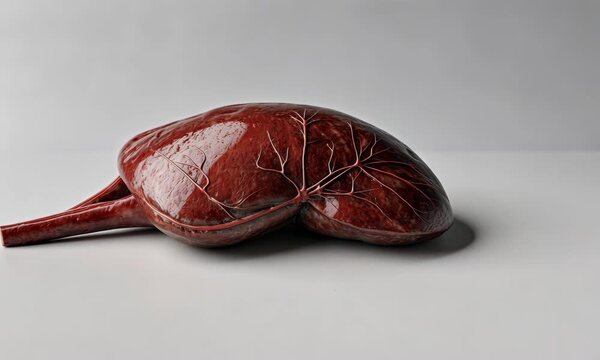 Human healthy pancreas. The camera revolves around a pancreas.