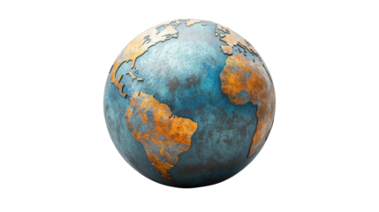 Globe, transparent background