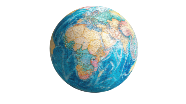 Globe, transparent background