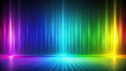 Deep blues and purples merge with neon greens and yellows in a mesmerizing gradient, neon colors, gradient, abstract art