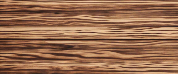 Fototapeta premium White and Brown Zebrano Exotic wood panel texture pattern banner