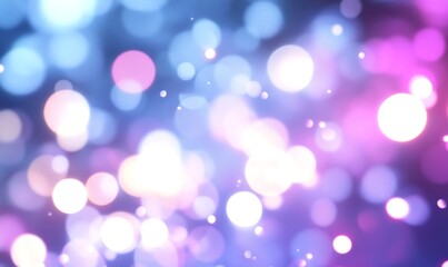 Obraz premium Abstract bokeh background with pink, blue, and white lights.