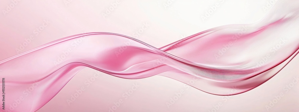 Aufkleber elegant flowing pink silk fabric abstract background for design and art projects