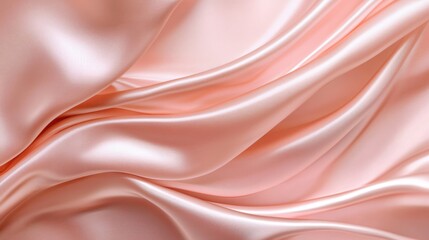 Smooth and Elegant Soft Pink Satin Fabric with Luxurious Flow and Texture