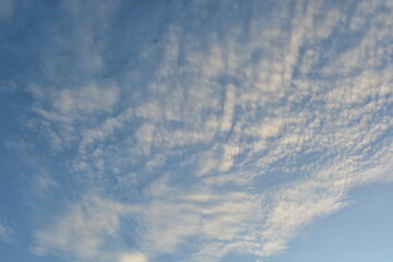 Clouds formation with blue sky