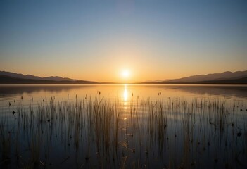 Fototapeta premium sunrise over the river