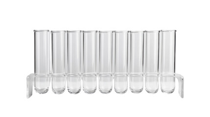 Test tubes, transparent background