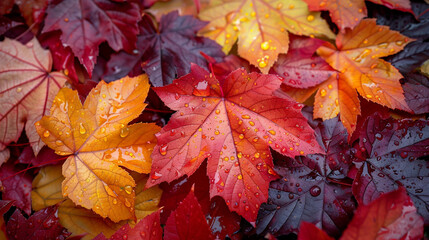 Fototapeta premium autumn leaves background